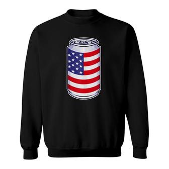Beer Can American Flag 4Th Of July Patriotic Memorial Day Sweatshirt