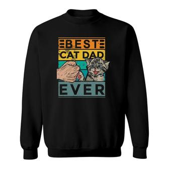 Best Cat Dad Ever Cat Dad Fathers Day Father Birthday Cat Sweatshirt - Seseable
