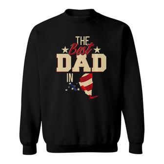 Best Dad In New York Fathers Day Gift Patriotic Sweatshirt - Seseable