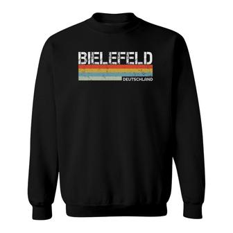 Bielefeld Deutschland Retro Vintage Stripes Sweatshirt - Seseable