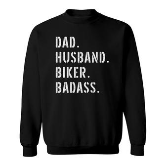 Biker Motorcycle Dad Gifts From Daughter Son Wife Sweatshirt - Seseable