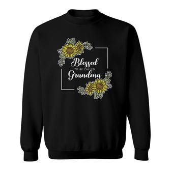 Blessed To Be Called Grandma Sunflower Mama Mom Mothers Day Sweatshirt - Seseable