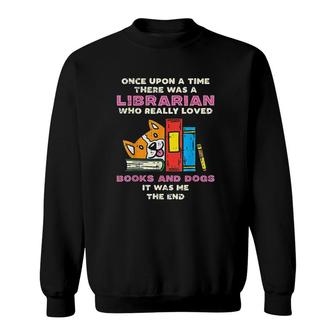 Books And Dogs Pet Lover Sweatshirt - Monsterry