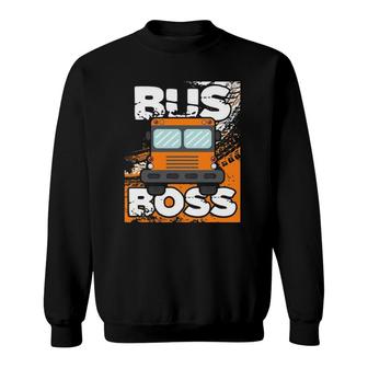 Bus Boss - School Bus Driver Appreciation Sweatshirt - Seseable