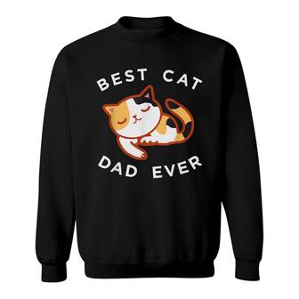 Calico Cat Dad Best Kitty Father Ever Gift Sweatshirt - Seseable