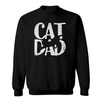 Cat Dad Christmas Gift Best Cat Dad Ever Christmas Sweatshirt - Seseable