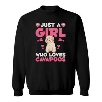 Cavapoo Lover Dog Owner Girls Women Cute Cavoodle Cavapoo Sweatshirt | Mazezy