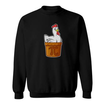 Chicken Pot Pie Math Funny Pun Pi Gift Sweatshirt - Monsterry UK