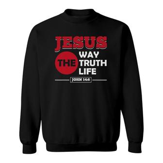 Christian Bible Verse Gift For Faith Believer Follower Sweatshirt - Seseable