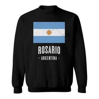 City Of Rosario Argentina Argentinian Flag Merch Sweatshirt | Mazezy