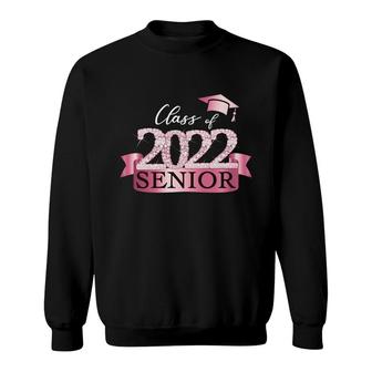 Class Of 2022 Senior School I Color Pink Graduate Outfit Sweatshirt - Seseable