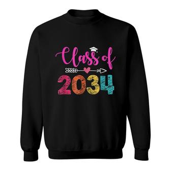 Class Of 2034 Grow With Me First Day Of School Sweatshirt - Seseable