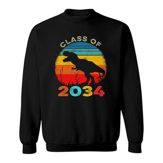 Class Of 2034 Pre-K Graduate Preschool Graduationrex Sweatshirt - Seseable