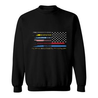 Corrections Dispatch Firefighter Nurses Day Sweatshirt - Seseable