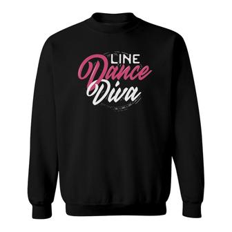 Cute Line Dance Diva For Line Dancers Gift Sweatshirt | Mazezy