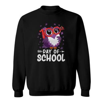 Cute Owl 100Th Day Of School Teacher Student Sweatshirt - Seseable