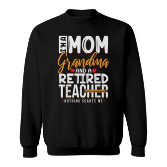 Cute Retired Teacher Full Time Grandma Teachers Sweatshirt - Thegiftio UK