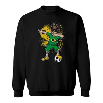 Dabbing Boy Brazil Soccer Jersey Brasil Football Tee Sweatshirt | Mazezy