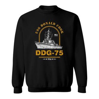 Ddg 75 Uss Donald Cook Sweatshirt | Mazezy