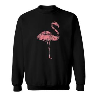 Distressed Pink Flamingo Lover Gift Sweatshirt - Thegiftio UK