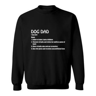 Dog Dad Definition Funny Fathers Day Pet Puppy Lover Sweatshirt - Thegiftio UK