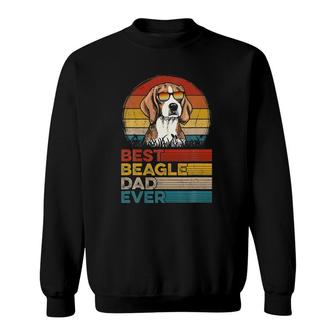 Dog Vintage Best Beagle Dad Ever Fathers Day Puppy Dog Dad Sweatshirt - Seseable