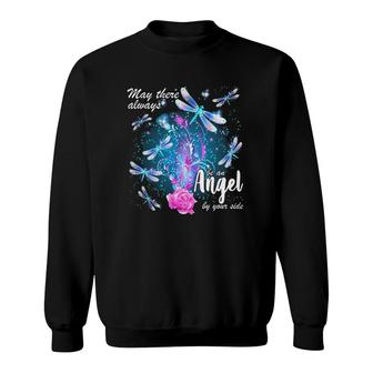 Dragonfly Classic May There Always Be An Angel By Your Side Sweatshirt | Mazezy