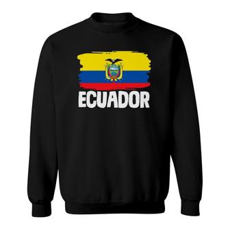 Ecuador Ecuadorian Flag Constitutional Republic Sweatshirt | Mazezy