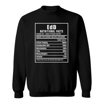 Edd Doctor Of Education Nutrition Doctorate Graduation Sweatshirt - Seseable