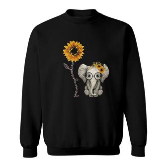 Elephant Sunflower Yellow Meaningful 2022 Gift Sweatshirt - Thegiftio UK