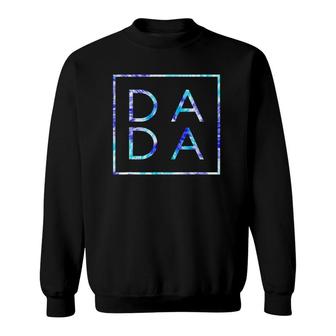 Fathers Day For New Dad Dada Coloful Tie Dye Sweatshirt - Seseable