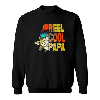 Fathers Day Gifts- Fishing Reel Cool Papa Sweatshirt - Seseable