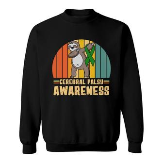 Fight Cerebral Palsy Awareness Sloth Warrior Vintage Sweatshirt - Seseable