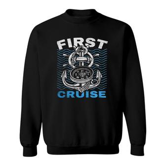 First Cruise Ever First Timer Sailing Gift Classic Sweatshirt - Thegiftio UK