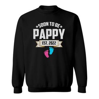 First Pappy New Dad Gift Soon To Be Pappy Est 2022 Ver2 Sweatshirt - Thegiftio UK
