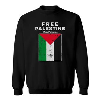 Free Palestine Flag - Stand For Palestine - Free Gaza Arabic Sweatshirt - Seseable