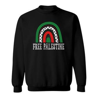 Free Palestinefor Women Kufiya Stand With Palestine Sweatshirt - Seseable