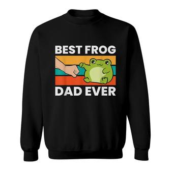 Frog Owner Best Frog Dad Ever Pet Frog Sweatshirt - Seseable