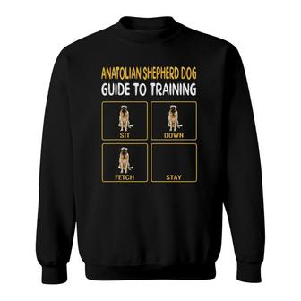 Funny Anatolian Shepherd Dog Guide To Training Dog Obedience Sweatshirt | Mazezy