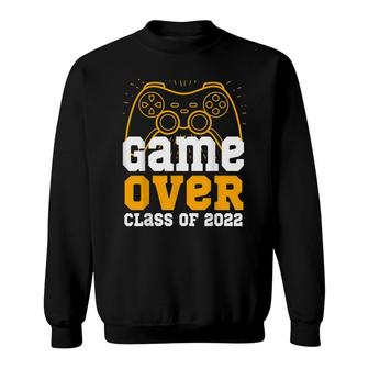 Funny Graduation Game Over Class Of 2022 Video Game Gamer Sweatshirt - Thegiftio UK