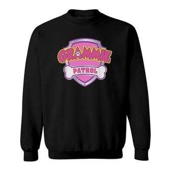 Funny Grammie Patrol - Grandma For Men Women Sweatshirt | Mazezy