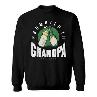 Funny Grandpa Promoted To Grandpa 2022 Sweatshirt - Seseable