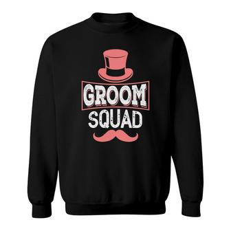 Funny Groom Squad Pink Beard Groom Bachelor Party Sweatshirt - Seseable