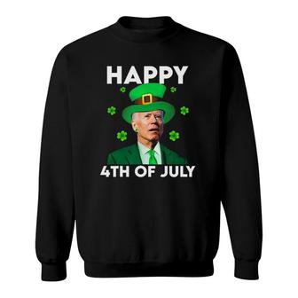Funny Joe Biden Happy 4Th Of July St Patricks Day Sweatshirt - Seseable