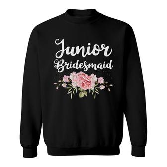 Funny Junior Bridesmaid Gift For Women Girls Wedding Party Sweatshirt - Seseable