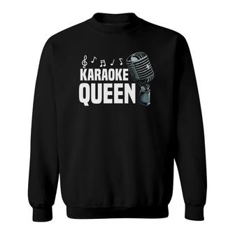 Funny Karaoke Designs For Women Girls Singing Music Lovers Sweatshirt | Mazezy