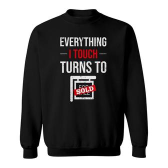 Funny Salesperson Realtor Home Retail Real Estate Agent Sweatshirt - Seseable