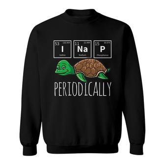Funny Science I Nap Periodic Table Meme Meh Sea Turtle Gift Sweatshirt - Seseable