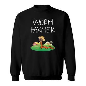 Funny Worm Farm Worm Vermiculture Sweatshirt | Mazezy