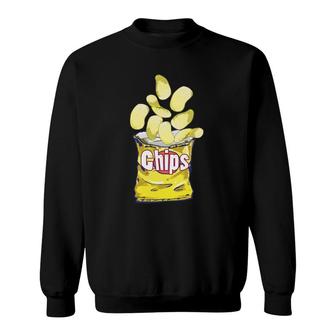 Game Day Potato Chips Cuisine Sweatshirt | Mazezy